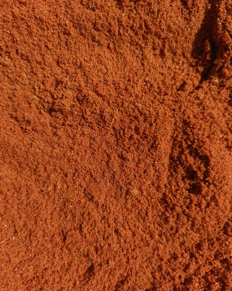 Ground spice in a heap.